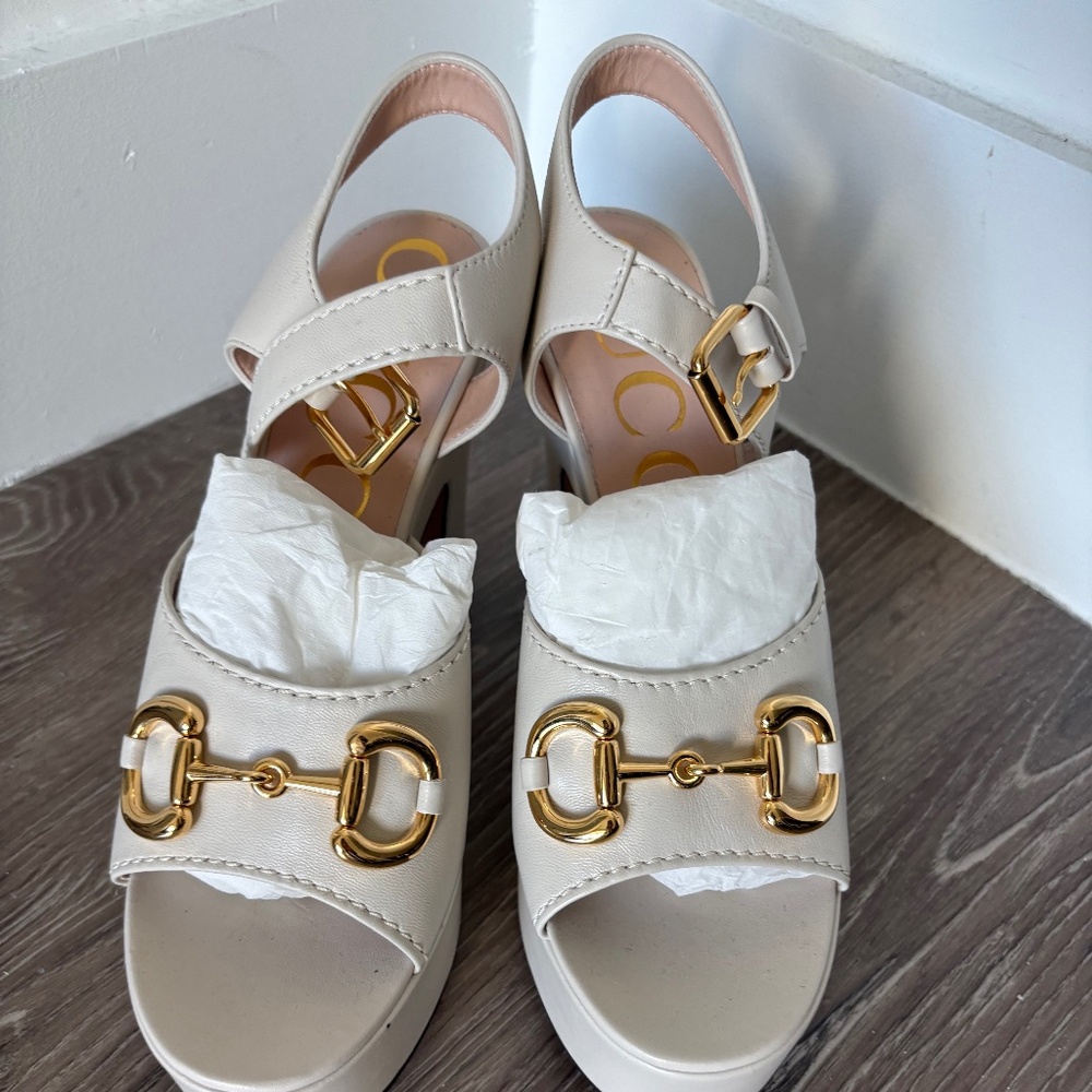 Authentic Gucci Horsebit Platform never worn NWT - image 1